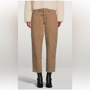 Frame twisted utility pants washed desert  tan size 25